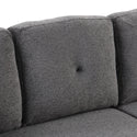 Reversible Sleeper Sectional Sofa Bed With Side Shelf and 2 Stools,Pull-Out L-Shaped Sofa Bed,Corner Sofa-Bed With Stora