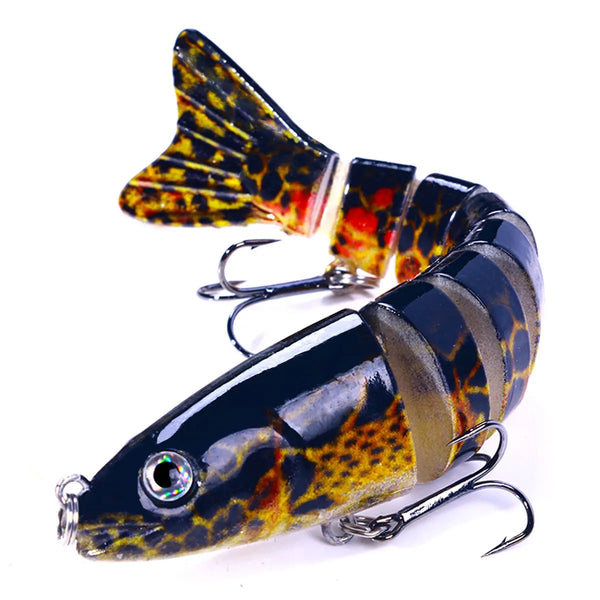 12.8cm-18g Lifelike Multi Jointed Sinking Wobblers Fishing Lures Pike Swimbait Crankbait Minnow Trout Bass Fishing Tackle Baits