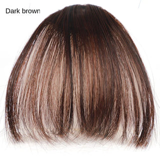 Buy style4-dark-brown Fake Air Bangs Hair Styling Tools Hair Clip-In Extension Synthetic Hair Fake Fringe Natural False Hairpiece Women Clip in Bangs