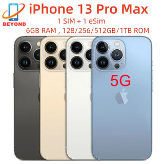 Apple iPhone 13 Pro Max 128/256/512gb/1tb ROM 6.7" Genuine Super Retina OLED 6GB RAM Unlocked A15 IOS Face ID NFC 98% New Phone