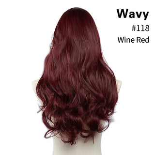 Buy wine U-Part Synthetic Clip in Hair Extension