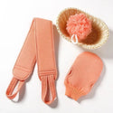 Body Cleaning Cloth, Soft Brush, Home Hotel Bathroom Shower Ball, Back Scrubber Set, Skin Scrub Towel, Bath Gloves 3 Pieces