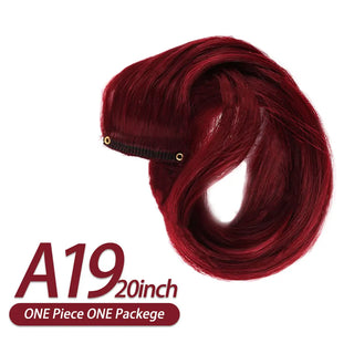 Buy a19 AIYEE Hair Extensions Pure RainBow Hairpiece Clip in Hair Piece Synthetic Long Straight Ombre Pink Red Rainbow Hair Piece