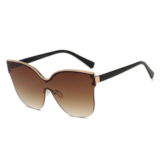 Buy brown BARCELONA | Women Cat Eye Oversize Sunglasses