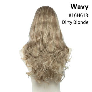 Buy dirty-blonde U-Part Synthetic Clip in Hair Extension