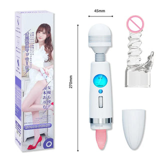 Buy 6937486619201 Japan 2 in 1 Vibrator Female LCD Magic Wand G Spot Clitoris Stimulator Sex Toys for Adults 18 Big Vibrators for Women Sex Shop