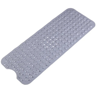 Buy solid-gray Bath Mat Long Strip PVC Anti Slip Bathroom Mat Shower Tub Floor Mat Suction Cup Quality Wholesale Price