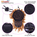 Alileader New Synthetic Curly Bangs Kinky Curly Hair Bangs Short Clip on Hair Extentions Adjustable Fringe Hair Piece for Women