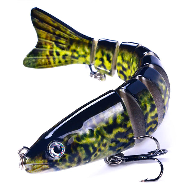 12.8cm-18g Lifelike Multi Jointed Sinking Wobblers Fishing Lures Pike Swimbait Crankbait Minnow Trout Bass Fishing Tackle Baits