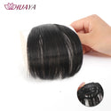 HUAYA Synthetic Hair Bangs Clips Front Side Long Bangs Fake Fringe Clip in Hair Extensions Accessories for Women