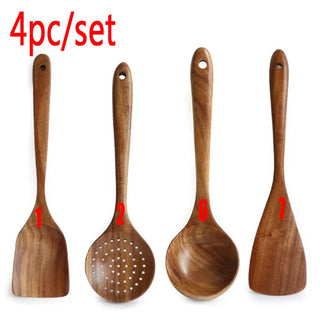 Buy a4pc Natural Wood Tableware