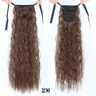 Buy 2m30 LUPU Synthetic Drawstring Ponytail 18 Inches Long Afro Curly Hair Extensions Hairpieces Pony Tail Fake Hair Heat Resistant