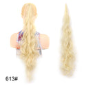 32inch Synthetic PonyTail Long Layered Flexible Wrap Around Fake Tail Hair Extensions Natural Curly Hairpiece for Women