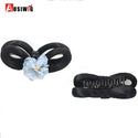 AOSI Hair Braided Clip in Hair Bun Chignon Hairpiece Donut Roller Bun Hairpiece Hand Knitting Braid Synthetic Chignon