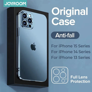 Joyroom Luxury Case for iPhone 14 13 12 Pro Max TPU+PC Shockproof Phone Cases Full Lens Protection Cover for iPhone 14 13 Case