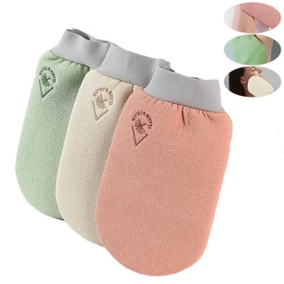 Exfoliating Bath Gloves Body Scrub Gloves SPA Shower Mitt Body Wash Sponge Massager Towel Rub Dead Skin Remover Bathroom Tools