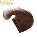 Doreen 100g 120g Blonde Brown Brazilian Machine Made Remy Clip in One Piece Human Hair Extensions  16inch-22inch