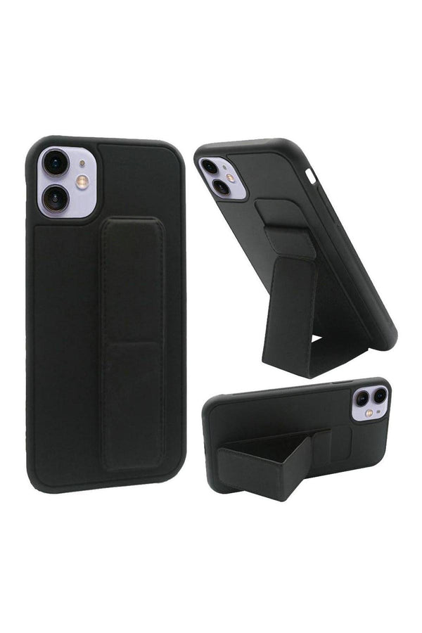 For iPHONE 12 MINI 5.4 FOLDABLE MAGNETIC KICKSTAND VEGAN CASE COVER