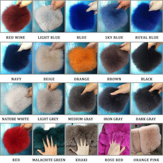 Buy customized-color BFFUR Winter Fashion Real Fox Fur Coats for Women Locomotive Style Genuine Sheep Leather Jacket Natural Fox Fur Coat Female 2022