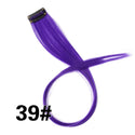 Alileader Clip on Hair Extension 57Color Ombre Straight Hair Extension Clip in Hairpieces High Temperature Faber Hair Pieces