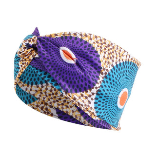 Buy 1103f-teal-purple African Pattern Print Headband