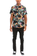 Digital Print Hawaiian Short Sleeve Shirt