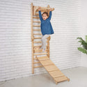 3in1 Wooden Swedish Wall / Climbing Ladder for Children + Swing Set + Slide Board