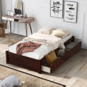 Orisfur. Twin Size Platform Storage Bed With 3 Drawers