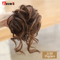 AOSIWIG Synthetic Long Curly Chignons Hair Tails Clip in Hair Extensions Fake Hair Pieces Heat Resistant Chignons for Women