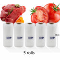 Food Vacuum Sealer Rolls Vacuum Bags Packing BPA FREE Household Kitchen Food Vacuum Bags Sealer Storage Bags 5Rolls/Lot