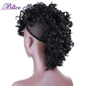 Blice High Puff Curly Chignon Frohawks Hair Synthetic Clip in Hair Extensions All Head Ponytail for Africa American Women