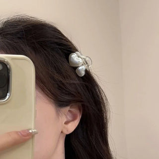 Buy mini-pearl-clip Korean Sweet Mini Round Pearl Hairpins for Women Girls Hair Claw Barrettes Hair Crab Clips Styling Make UP Tool Hair Accessories