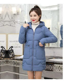 2022 Winter New Women Jacket Coats Slim Parkas Female Down Cotton Hooded Overcoat Thicken Warm Jackets Loose Casual Student Coat