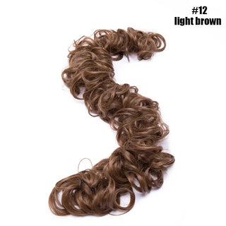 Buy light-brown BENEHAIR Synthetic Women Chignon Messy Hair Bun Scrunchy Hair Bun Rubber Band Hairband Hairpiece Updo Chignon Donut Roller