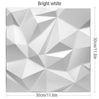 Buy c-bright-white 30x30cm  Non-Self-Adhesive 3D Wall Sticker