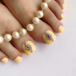 Buy hl201007 Candy Color Artificial False Toe Nails