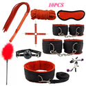 BDSM Kit Sex Toys for Men Erotic Handcuffs Whip Sextoy Anal Plug Vibrator Bdsm Sex Bondage Set Adult Toys Sm Products Sex Toys