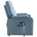 Massage Recliner Chair Electric Power Lift Chairs With Side Pocket, Adjustable Massage and Heating Function for Adults A