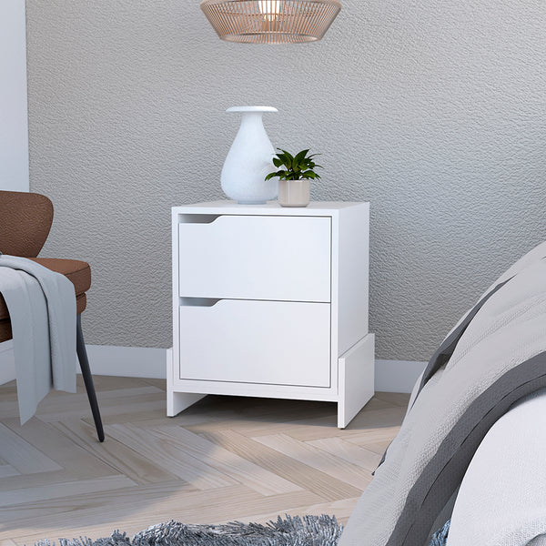 Nightstand Brookland, Bedroom, White