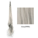 Soowee Long Layered Ponytail Synthetic Hair Extension Blonde Pony Tail Flexible Hair Ponytails Hairpieces