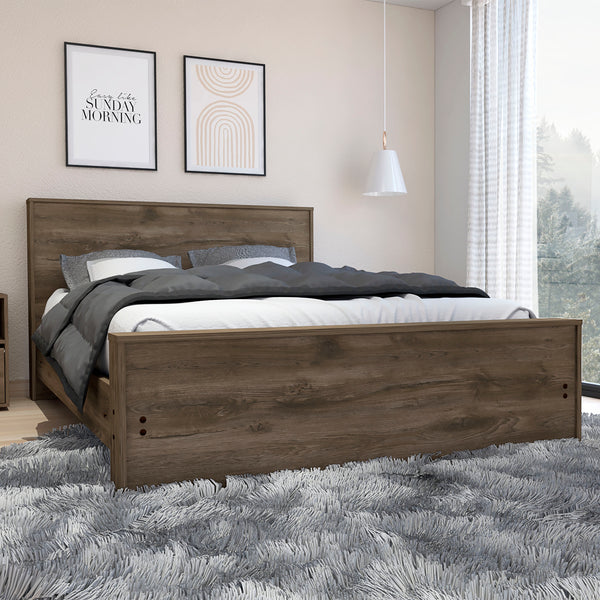 Full Size Bed Base Forum, Frame - Dark Brown