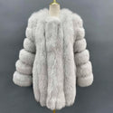 MISSJANEFUR Women Fox Fur Coat Natural Fur 2022 Fashion Luxury Medium Long Winter Plush Coats Custom XXXXXL