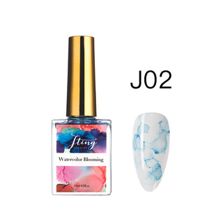 Buy 02 JTING Watercolor Blooming Blossom Marble Liquid 15ml Uv Gel Nails Polish Bottle Kit OEM/ODM  Custom Private Label Available