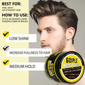 GOIPLE 113g Matte Pomade Medium All Day Hold Men's Clay Low Shine Matte Finish Natural Texture Styling Wax Hair Grooming Gel