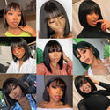 Glueless Wigs With Elastic Band Dyeable and Bleach Burmese Hair Short Wigs. KBL Wholesale Kinky Straight Wig