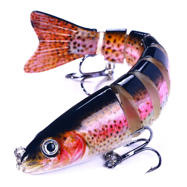 12.8cm-18g Lifelike Multi Jointed Sinking Wobblers Fishing Lures Pike Swimbait Crankbait Minnow Trout Bass Fishing Tackle Baits