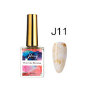 JTING Watercolor Blooming Blossom Marble Liquid 15ml Uv Gel Nails Polish Bottle Kit OEM/ODM  Custom Private Label Available