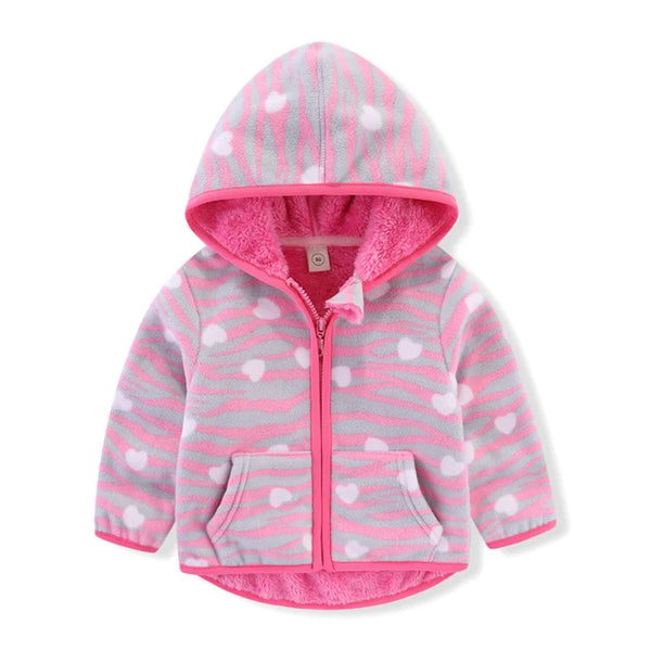 Jumping Meters New Girls Outwears Fleece for Winter Autumn Baby Jackets Coats Flowers Kids Girls Jacket