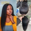 Doreen Hair Yaki Clip in Full Head 200g Machine Made Remy Light Yaki Real Natural Human Hair Clip in Extensions