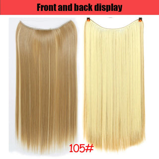 Buy 1052 LUPU Synthetic Hair Extensions Invisible Fash Line No Clips in Hairpieces Natural Secret Wire Fake Hair High Temperture Fiber